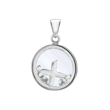 Letter pendant in a round with zirconium oxides - Letter X 31610350X Laval 1878 36,00 €