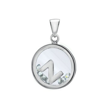 Letter pendant in a round with zirconium oxides - Letter Z 31610350Z Laval 1878 36,00 €