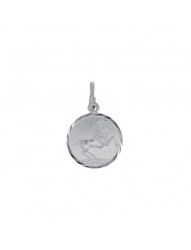 Pendant Aries Zodiac streaked round rhodium silver 31610370 Laval 1878 19,90 €