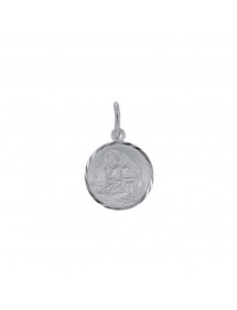 Colgante signo zodiacal Géminis rayado redondo de plata de rodio 31610372 Laval 1878 19,90 €