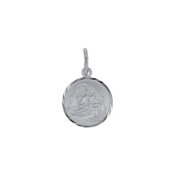 Pendant Zodiac sign Gemini streaked round rhodium silver 31610372 Laval 1878 19,90 €