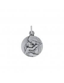 Médaille ronde de la Vierge à l'enfant en argent rhodié 31610406 Laval 1878 42,90 €