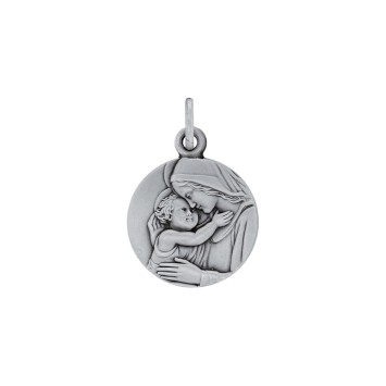 Medaglia rotonda "Madonna col Bambino" in argento rodiato 31610406 Laval 1878 42,90 €