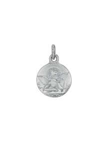 Raphael angel round medal in aged silver 31610429 Laval 1878 32,00 €