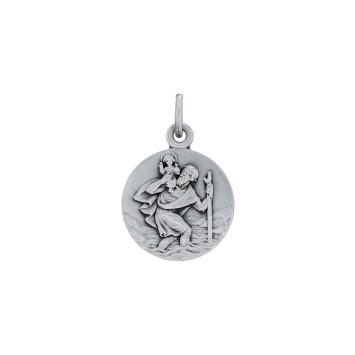 Saint-Christophe round medal in rhodium silver 31610403 Laval 1878 43,90 €