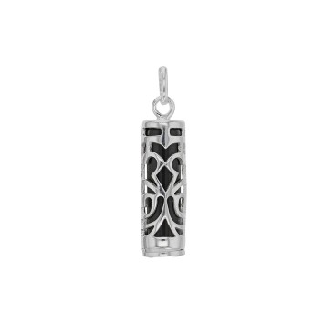 Tiki Onyx pendant symbol of Strength in rhodium silver 316112 Laval 1878 34,90 €