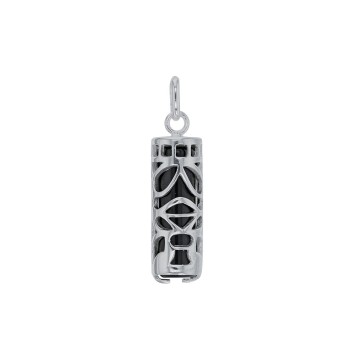 Tiki Onyx pendant symbol Wisdom in rhodium silver 316113 Laval 1878 34,90 €