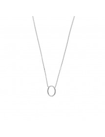 Oval necklace in rhodium silver 31710444 Laval 1878 28,00 €