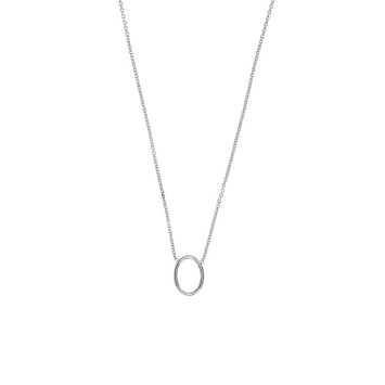 Oval necklace in rhodium silver 31710444 Laval 1878 28,00 €