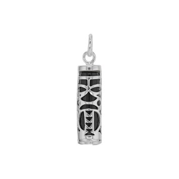 Pendentif Tiki Onyx symbole Tendresse en argent rhodié 316114 Laval 1878 34,90 €