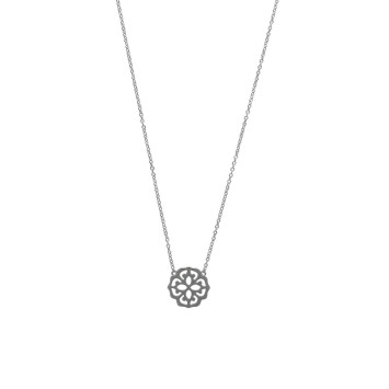 Collier pendentif en forme de fleur en argent rhodié 317382 Laval 1878 37,00 €