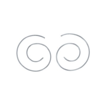 Ohrringe 30mm Spirale Silber Ohrringe Rhodium 3131626 Laval 1878 24,00 €
