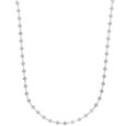Halskette mit kleinem Quadrat Roségold Silber - 92 cm