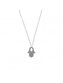 Handmade necklace of Fatma in rhodium silver 317397 Laval 1878 35,00 €