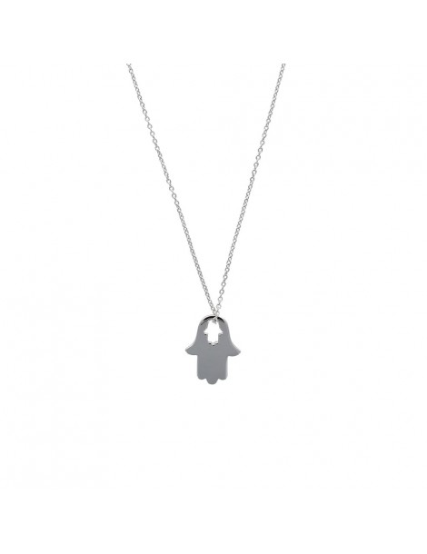 Handmade necklace of Fatma in rhodium silver 317397 Laval 1878 35,00 €