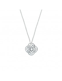 Blütenkette mit ineinander verschlungenen Kreisen in Rhodium-Silber 317399 Laval 1878 34,90 €