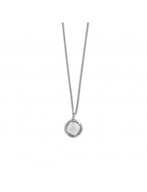 Necklace in rhodium silver round decorated with a zirconium oxide 3171024 Laval 1878 32,00 €