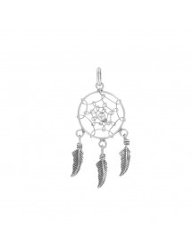 Round pendant with rhodium silver feather 31610240 Laval 1878 32,00 €