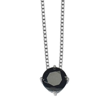 Halskette mit schwarzem Oxid ø 7 mm und Rhodiumsilber 3170861 Laval 1878 34,00 €