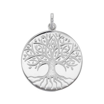 Pendant "tree of life" engraved in rhodium silver 31610436 Laval 1878 52,90 €