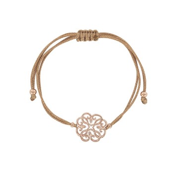 Silver arabesque bracelet with adjustable pink gilt cord 31812120DR Laval 1878 38,00 €