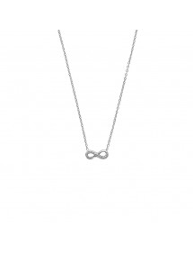 Necklace microserti "Infinite" rhodium silver and zirconium oxides 3171033 Laval 1878 36,00 €
