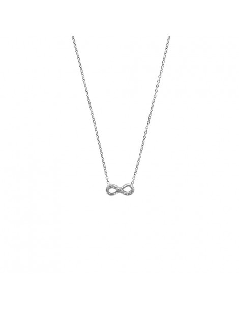 Necklace microserti "Infinite" rhodium silver and zirconium oxides 3171033 Laval 1878 36,00 €