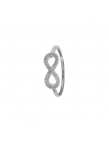 Anello "Symbol of Infinity" in argento rodiato e ossidi di zirconio 31114032 Laval 1878 48,00 €