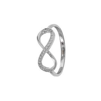Ring microserti "Infinite" rhodium silver and zirconium oxides 31114068 Laval 1878 42,00 €