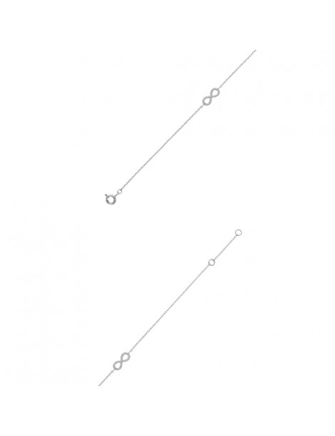 Armband "Infinite" in Silber 925/1000 Rhodium und Zirkoniumoxiden