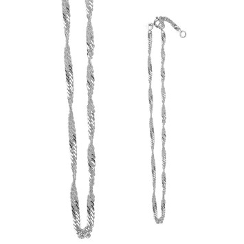 Singapore Sterling Silver Anklet Chain 311305 Laval 1878 20,00 €
