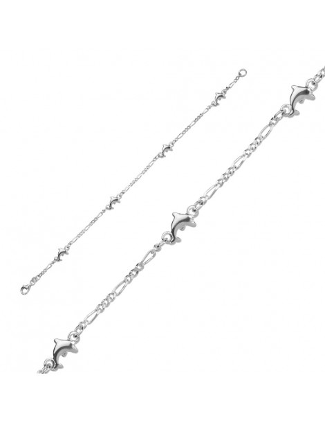 Bracelet decorated with dolphins in sterling silver 3180649 Laval 1878 56,00 €