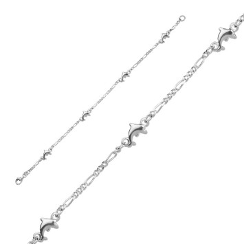 Bracelet decorated with dolphins in sterling silver 3180649 Laval 1878 56,00 €