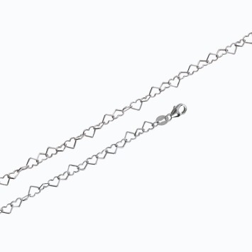 Bracelet chaîne en forme de cœurs en argent massif 3180010 Laval 1878 19,00 €