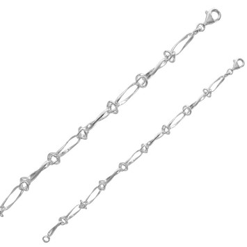 Armband Alternating Netz massives Silber Rechteck 31812547 Laval 1878 79,90 €