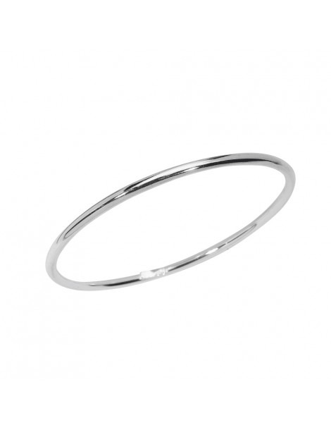 Bracelet smooth ring sterling silver - wire 3 mm