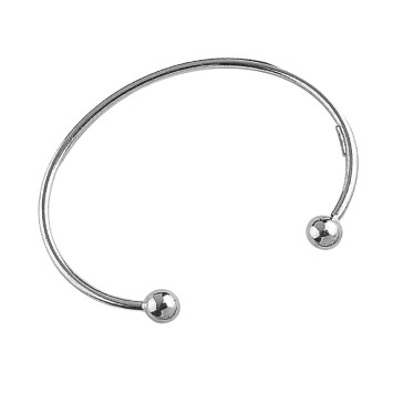 Solid silver open bangle bracelet - 2 mm thread 318501 Laval 1878 45,00 €
