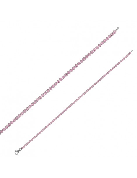 Bracelets rhodium silver and oxides ∅ 2.10 mm, 19 cm - 6 available colors