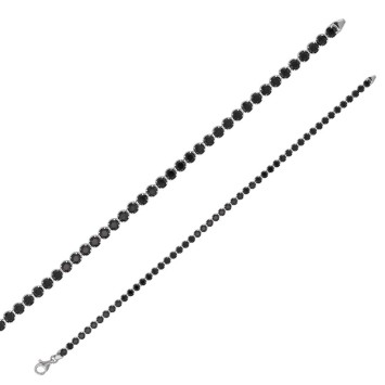 Bracelets rhodium silver and oxides ∅ 2,75 mm, 19 cm - 6 available colors 31841319 Laval 1878 64,00 €