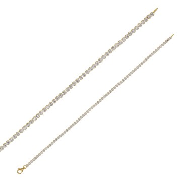 Bracelets rhinestones white silver - ∅ 2.10 mm - Length 19 cm 31841419 Laval 1878 59,90 €