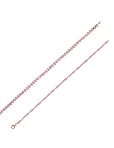 Bracciali River in argento rosa ∅ 2,10 mm, L 18 cm, 4 colori