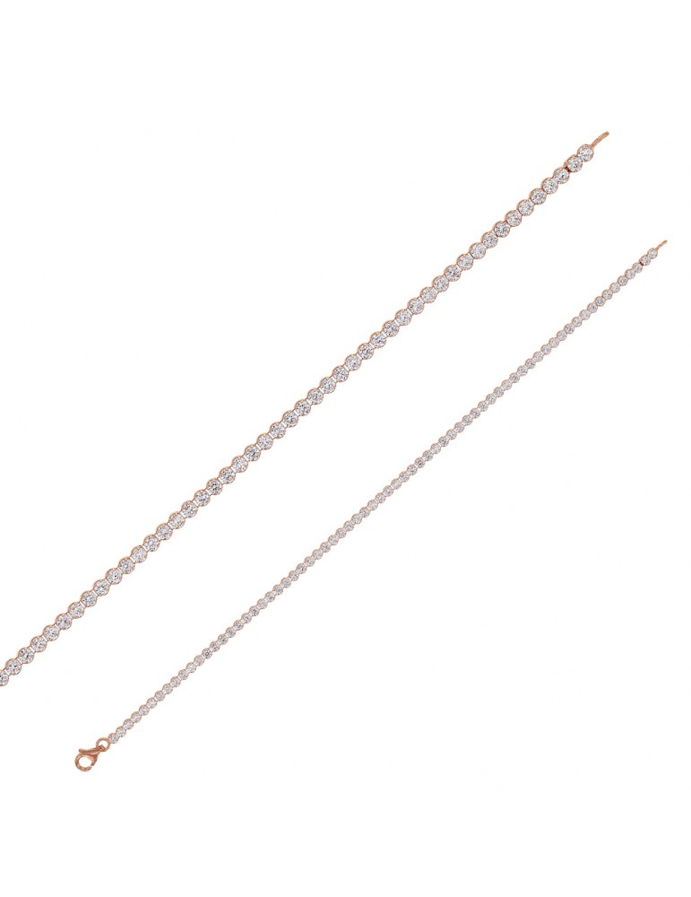 Bracelets rivers rose silver ∅ 2.10 mm, L 19 cm, 4 colors 31841819 Laval 1878 58,50 €