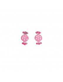 Orecchini a forma di caramella rosa in argento rodiato 3130860 Suzette et Benjamin 19,90 €