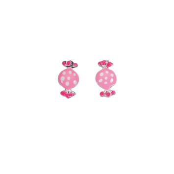Ohrringe in Form von rosa Süßigkeiten in Rhodium Silber 3130860 Suzette et Benjamin 19,90 €