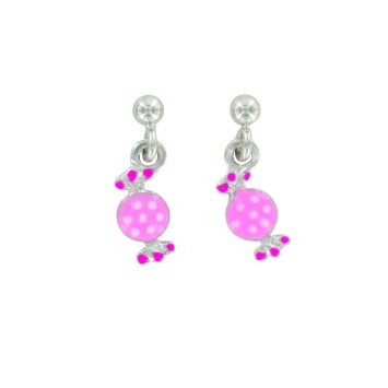 Ohrringe in Form von rosa Süßigkeiten in Rhodium Silber 3131136 Suzette et Benjamin 25,00 €