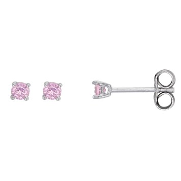 Earrings 4 claws on rhodium silver and tinted oxide 3130727 Laval 1878 20,00 €