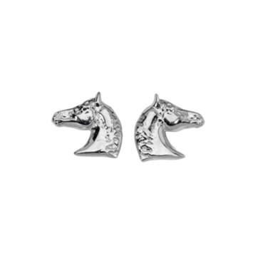 Earrings horse head shape rhodium silver 3130689 Laval 1878 24,00 €