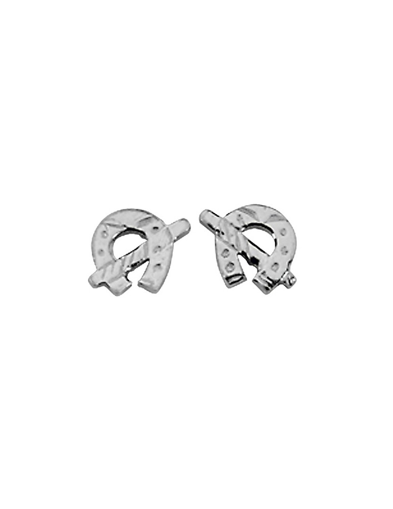 copy of Earrings chip-shaped solid silver horse