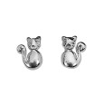 Orecchini in argento sterling a forma di gatto