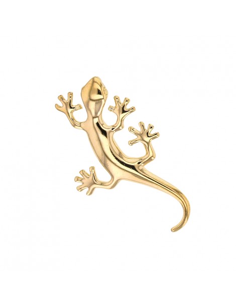 Large gold plated salamander pendant